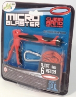 Micro Blaster - Gummiband Schleuder mit Kuli-Funktion